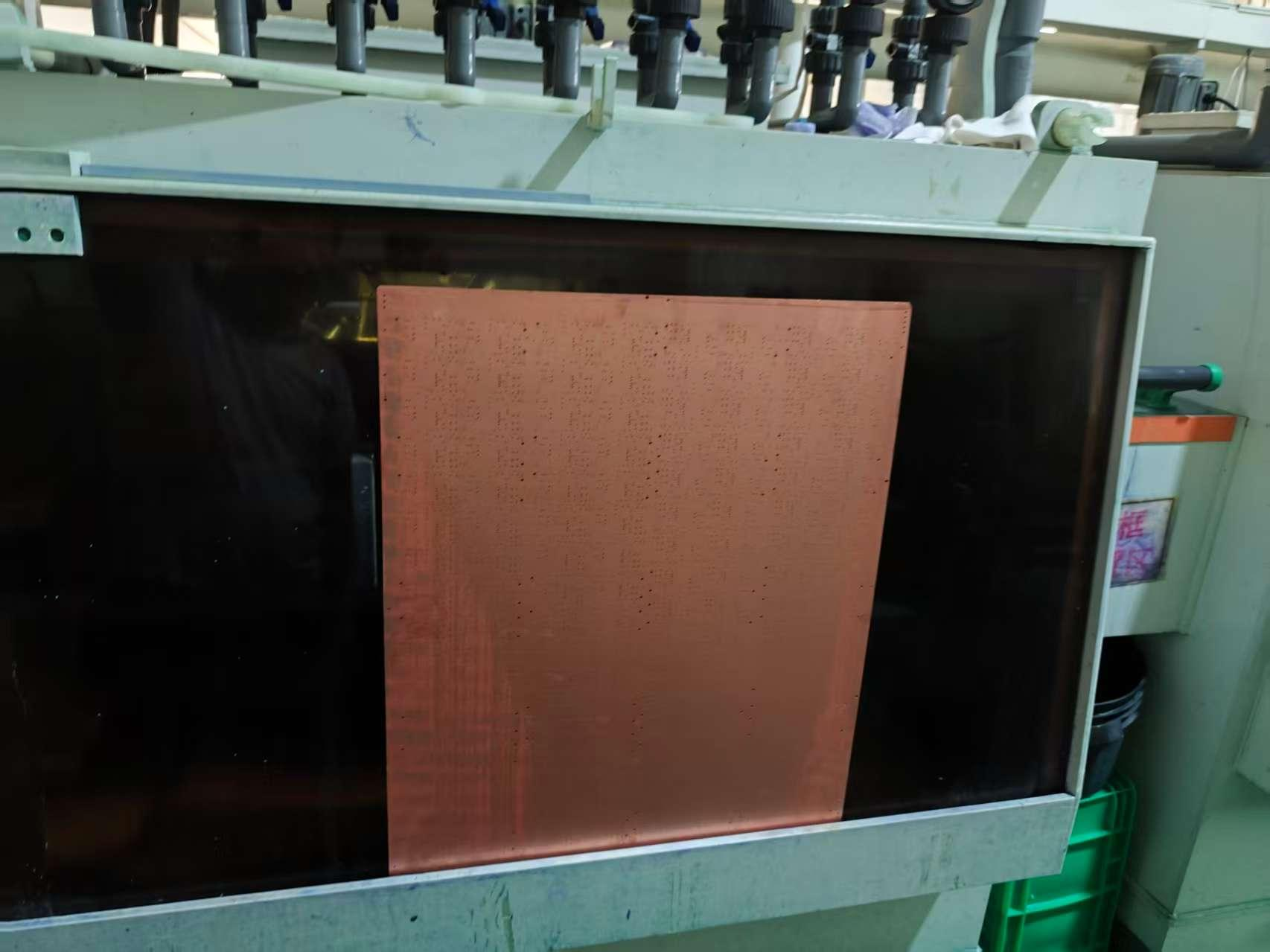 PCB panel used in the Taiyada HD-7240 developing-point test during production evaluation